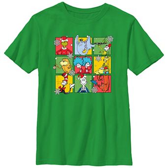 Boys 8-20 Dr. Seuss Christmas Portraits Graphic Tee