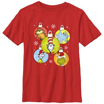 Boys 8-20 Dr. Seuss Christmas Spheres Graphic Tee