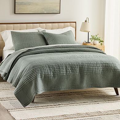 Sonoma Goods For Life® Bozeman Stitch Quilt Set