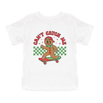 Gingerbread Man Skateboard Youth Short Sleeve Graphic Tee