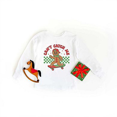 Gingerbread Man Skateboard Youth Long Sleeve Graphic Tee