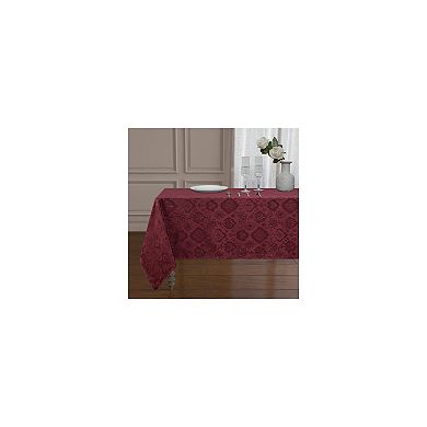 Kate Aurora Regency Collection Raised Jacquard Damask Fabric Tablecloth