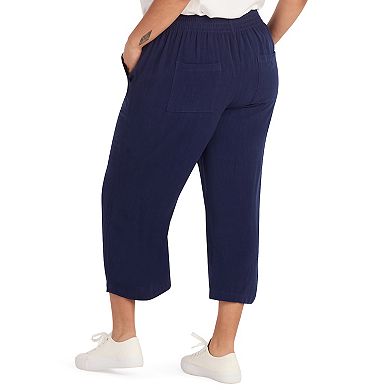 Plus Size AB Studio Crop Pull On Pants