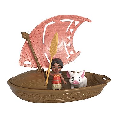 Disney's Moana 2 Wayfinder Wonders Small Doll, Canoe & Accessory by Mattel - Styles May Vary