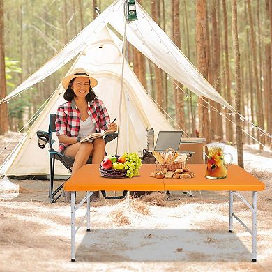 4ft Portable Folding Table Indoor & Outdoor Table For Camping Party
