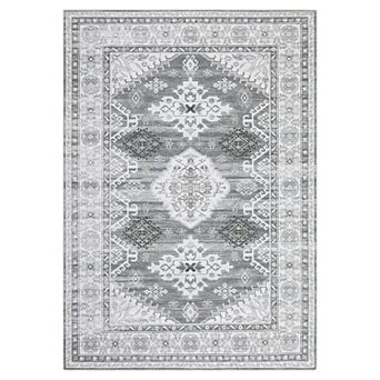 Garvee Vintage Boho Area Rug Soft Washable Floor Carpet for Bedroom Living Room