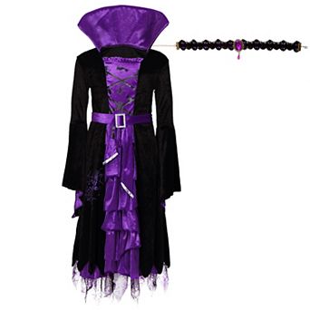 Halloween Witch Costume Fairytale Witch Deluxe Set Fancy Party Dress Up For Girls