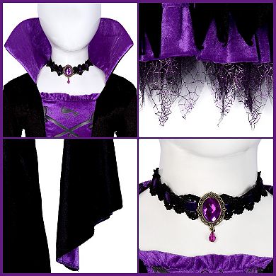 Halloween Witch Costume Fairytale Witch Deluxe Set Fancy Party Dress Up For Girls