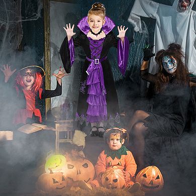 Halloween Witch Costume Fairytale Witch Deluxe Set Fancy Party Dress Up For Girls