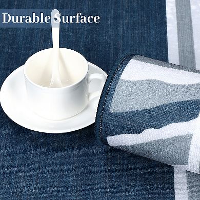Garvee Modern Bordered Area Rug Anti-Slip Backing Indoor Carpet