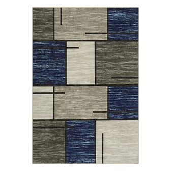 Garvee Geometric Contemporary Rug Washable Soft Throw Carpet for Home Decor