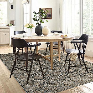 Garvee Indoor Kitchen Low Pile Rug Soft Oriental Vintage Throw Carpet