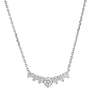 Diamond Brilliance Sterling Silver 1 Carat T.W. Lab-Created Diamond Pendant Necklace