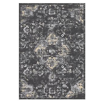 Garvee Vintage Oriental Floral Rug Boho Farmhouse Throw Carpet
