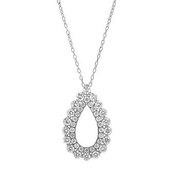 Diamond Brilliance Sterling Silver 1 Carat T.W. Lab-Created Diamond Fashion Pendant Necklace