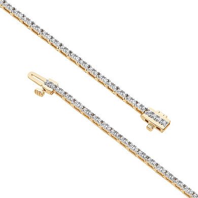 Diamond Brilliance Sterling Silver 1 Carat T.W. Lab-Created Diamond Tennis Bracelet