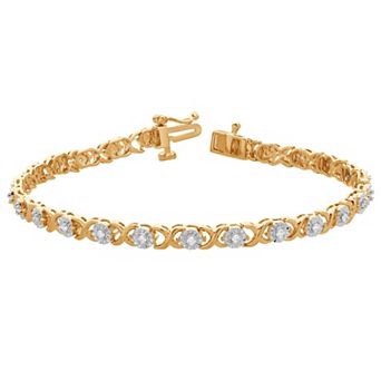 Diamond Brilliance Sterling Silver 1/4 Carat T.W. Lab-Created Diamond Fashion Bracelet