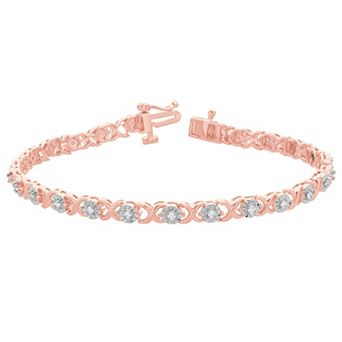 Diamond Brilliance Sterling Silver 1/4 Carat T.W. Lab-Created Diamond Fashion Bracelet