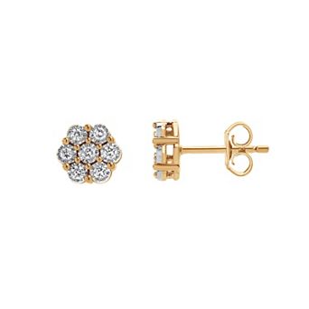 Diamond Brilliance Sterling Silver 1/4 Carat T.W. Lab-Created Diamond Stud Earrings