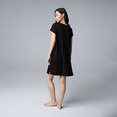 Women's Simply Vera Vera Wang Short Sleeve Sleepshirt