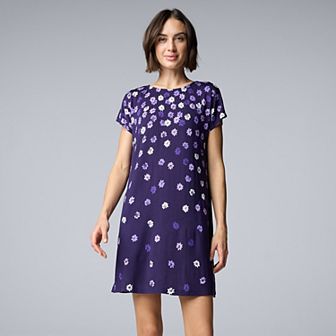 Women's Simply Vera Vera Wang Short Sleeve Sleepshirt