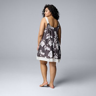 Plus Size Simply Vera Vera Wang Woven Chemise