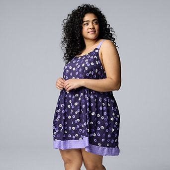 Plus Size Simply Vera Vera Wang Woven Chemise