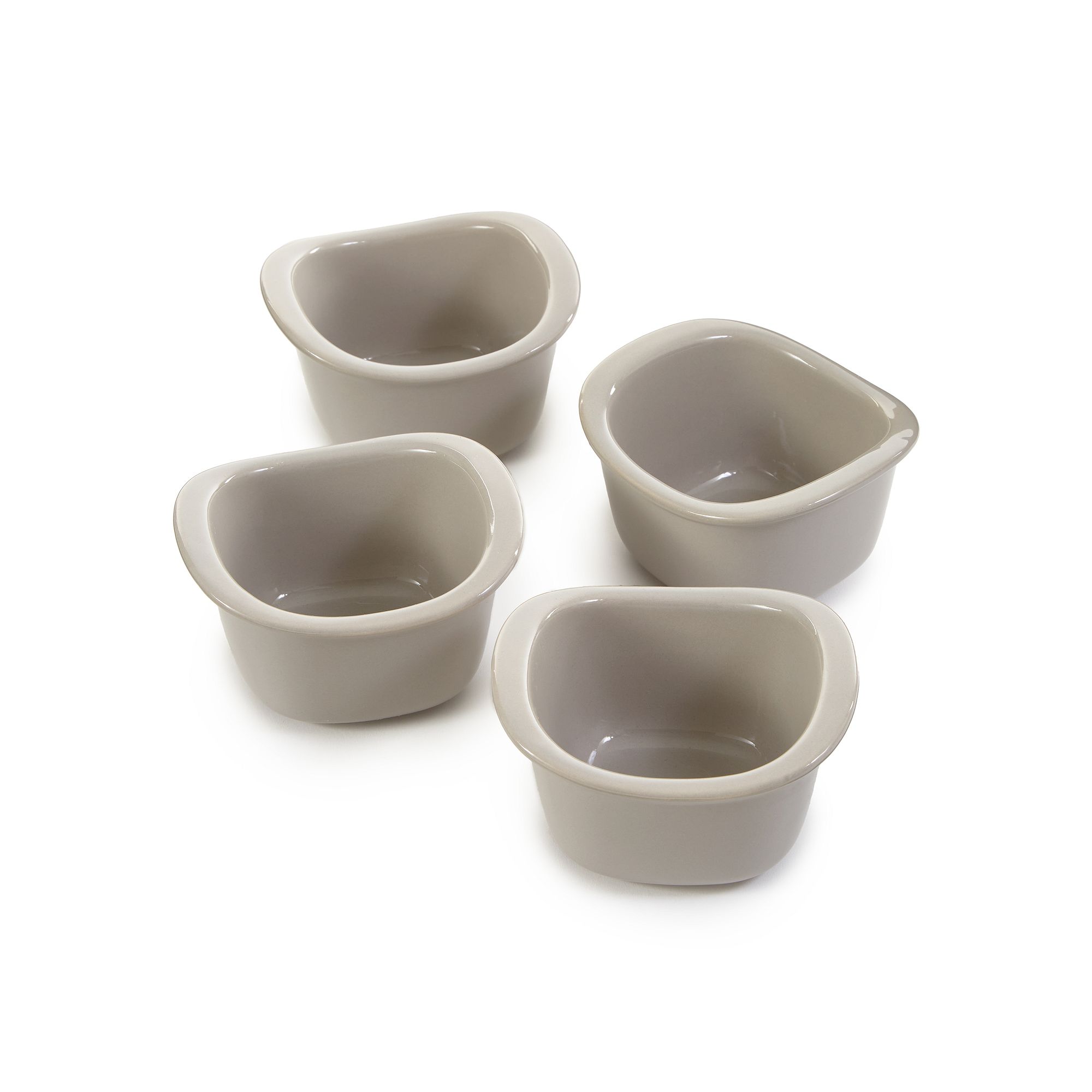 BergHOFF Balance Stone 3.5 10oz. Ramekin 4-Piece Set, Gray