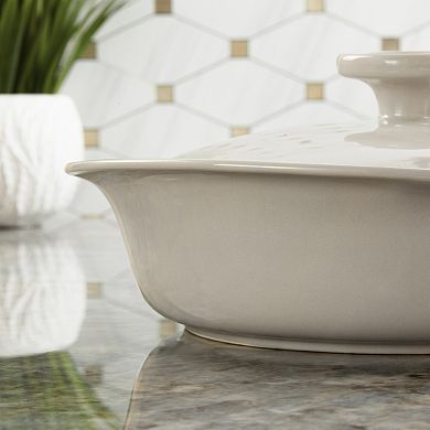 BergHOFF Balance Stone 9.5" 2.4-qt Casserole Baking Dish With Stone Cover