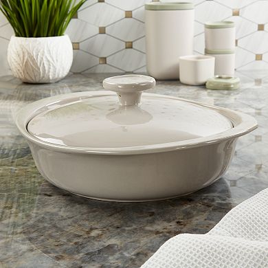 BergHOFF Balance Stone 9.5" 2.4-qt Casserole Baking Dish With Stone Cover