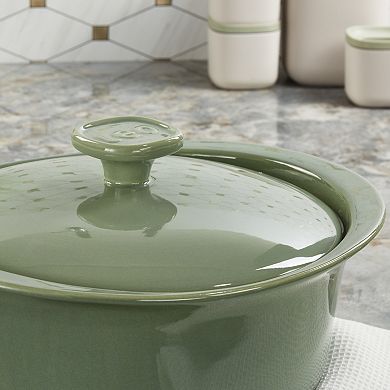 BergHOFF Balance Stone 9.5" 4.5-qt Casserole Baking Dish With Stone Cover