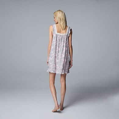 Women's Simply Vera Vera Wang Plain Weave Chemise