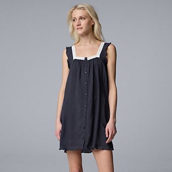 Women's Simply Vera Vera Wang Plain Weave Chemise
