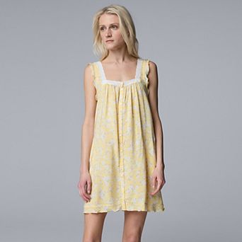 Women's Simply Vera Vera Wang Plain Weave Chemise