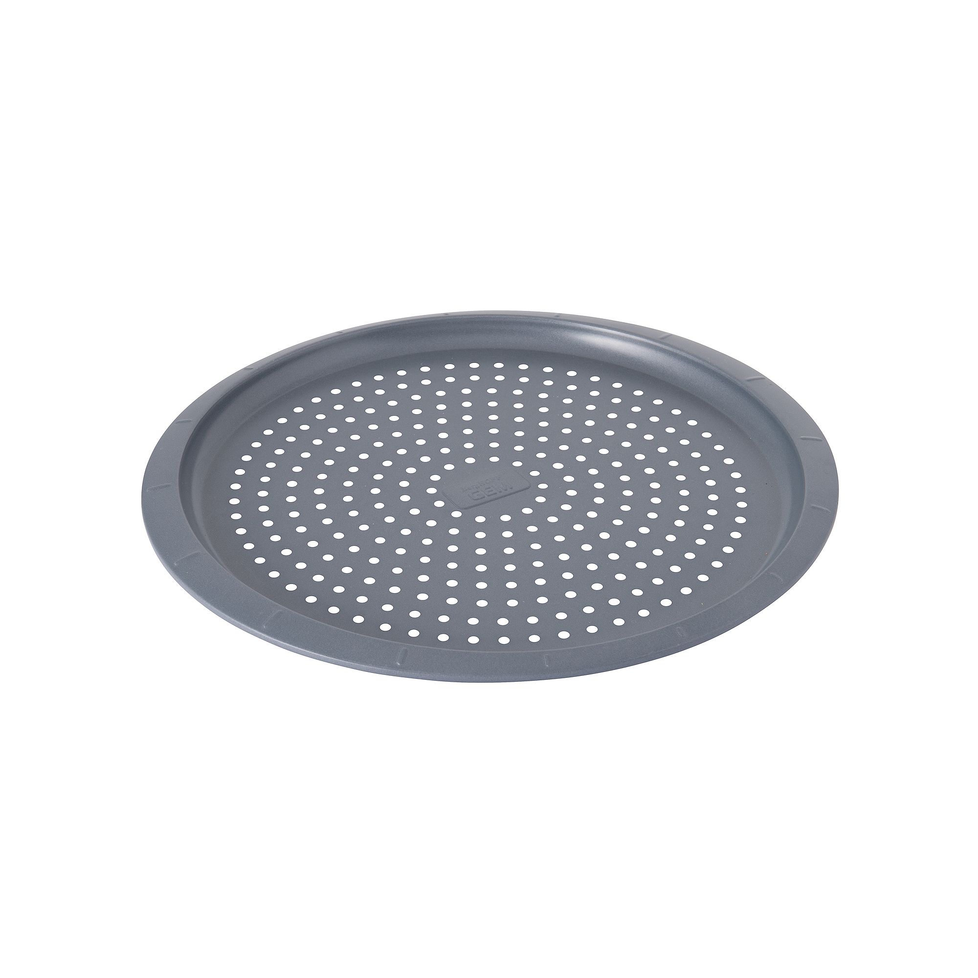 BergHOFF GEM Nonstick Carbon Steel Round Perforated Pizza Pan, Gray