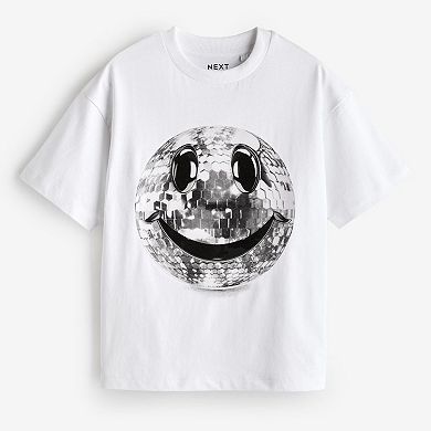 Kids 4-12 NEXT Disco Ball Sparkly Tee