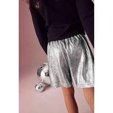 Girls 4-12 NEXT Silver Skort