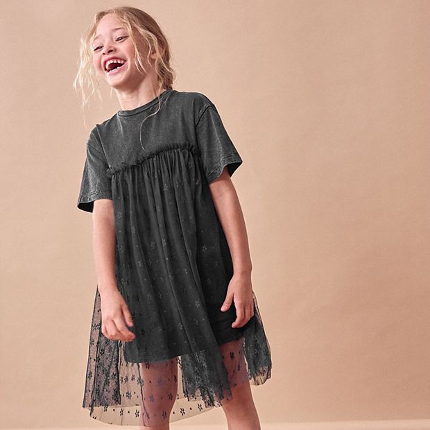 Girls 4 12 NEXT Black Lace Dress