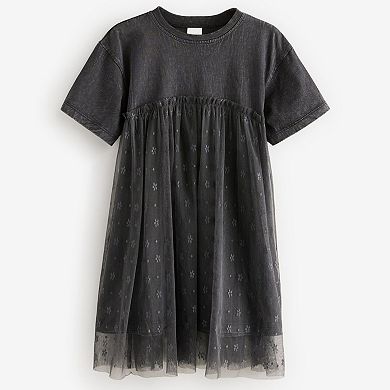 Girls 4-12 NEXT Black Lace Dress