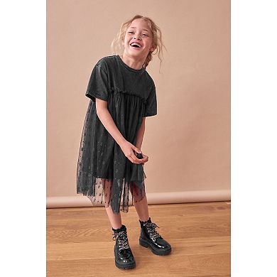Girls 4-12 NEXT Black Lace Dress