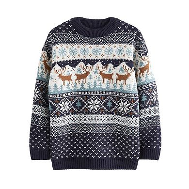 Boys 4-12 NEXT Family Fairisle Holiday Knit Sweater
