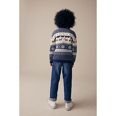 Boys 4-12 NEXT Family Fairisle Holiday Knit Sweater