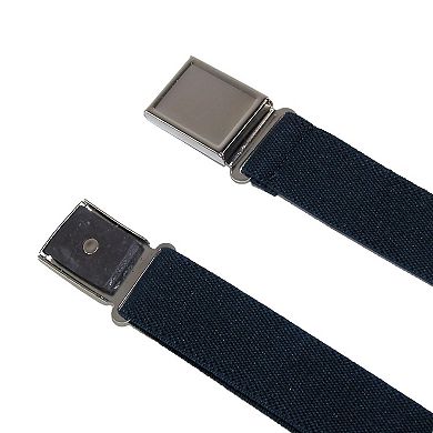 Ctm Kids' Adjustable Elastic Belt With Magnetic Buckle (pack Of 3)