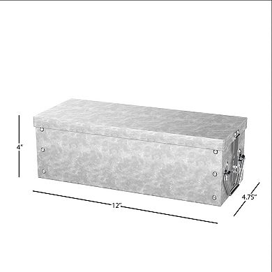 Stalwart Metal Lock Box With Folding Handle