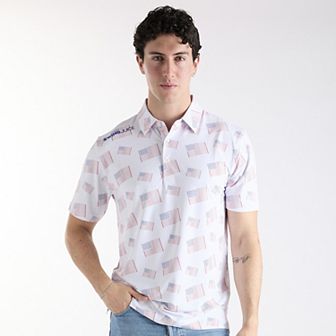 Men's SwingJuice Golf Flag Polo