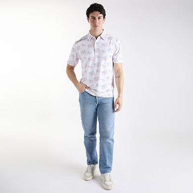 Men's SwingJuice Golf Flag Polo