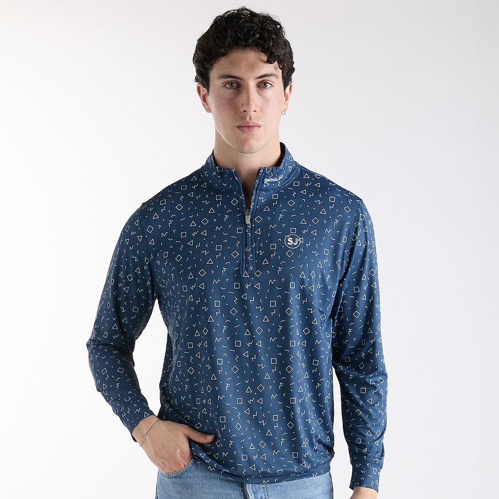 Pink Golf Quarter Zip Pullover by Mud Pie main image 1