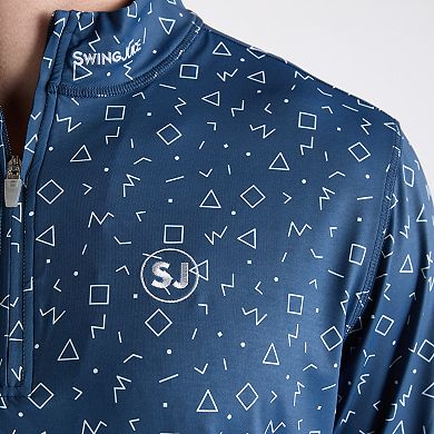 Men's SwingJuice Memphis Geometric Golf Quarter Zip Pullover