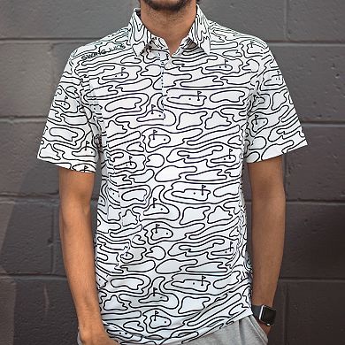 Men's SwingJuice Golf Rhythmic Lines Polo