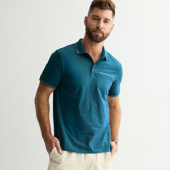 Men's Apt. 9® Short Sleeve Tipped Polo